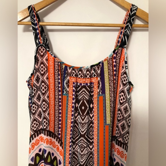 Summer Dress Festival hippy Boho long Maxi women’s -S- small geometric by Halo🧡 - Picture 10 of 13